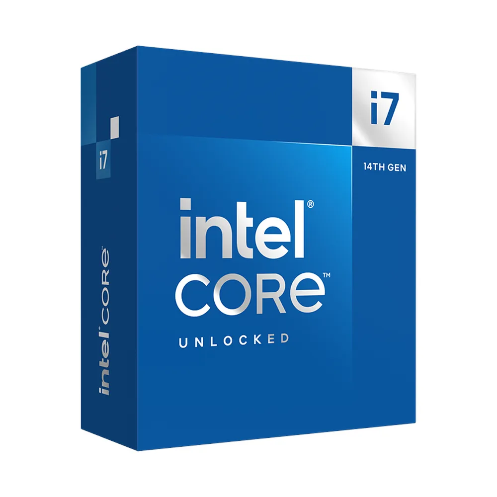 معالج انتل كور i7-14700K، 20 نواة (8P+12E)، تردد أساسي 3.4 جيجاهرتز، تردد توربو 5.6 جيجاهرتز، ذاكرة تخزين مؤقت L1 سعة 33 ميجابايت، DDR4/DDR5، مقبس LGA1700، إصدار BOX، ضمان لمدة عام | BX8071514700K