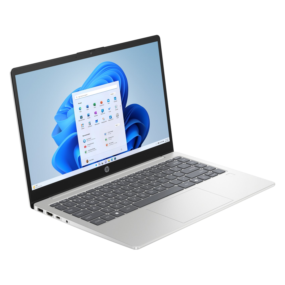 لاب توب HP 14-EP0043، معالج Intel Core i5-1334U، ذاكرة وصول عشوائي (RAM) سعة 16 جيجابايت، قرص صلب (SSD) سعة 512 جيجابايت، شاشة FHD مقاس 14 بوصة، نظام تشغيل Windows 11 Home، لوحة مفاتيح بإضاءة خلفية باللغتين الإنجليزية والعربية، ضمان سنة واحدة | BZ6A9EA