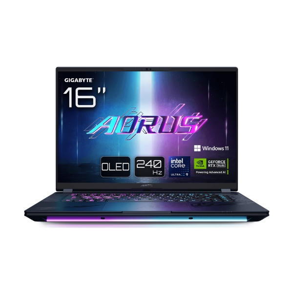 Gigabyte Aorus Master 16 BZH Gaming Laptop, Intel Core Ultra 9 275HX Processor, 32 GB RAM, 1TB SSD, 24 GB NVIDIA RTX 5090, 16" WQXGA OLED 240Hz Display, Windows 11 Pro, English Keyboard, 3 Year Warranty | BZHC6AEE64SP