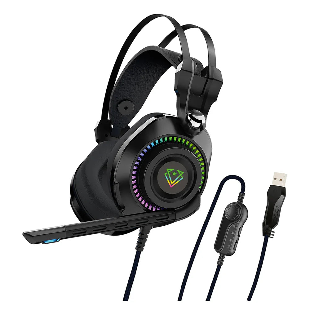 سماعة رأس للألعاب Vertux Bogota High Definition GameCommand Over-Ear، Cable Length:2.1m، أسود، ضمان سنة واحدة | Bogota.Black