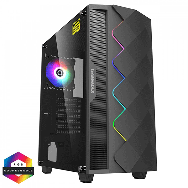 كيس كمبيوتر ATX GAMEMAX DIAMOND BLACK