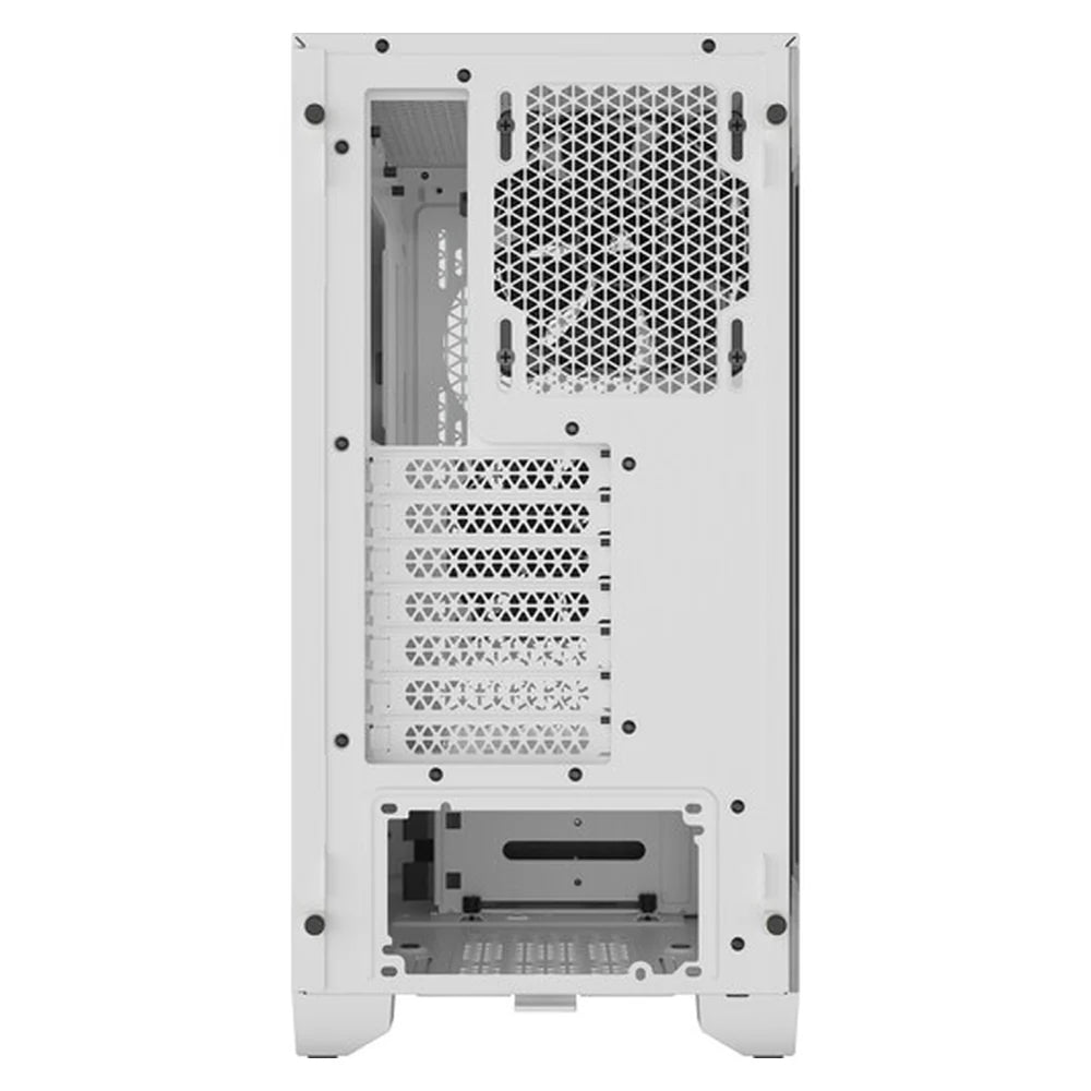 Corsair 3000D AIRFLOW Mid-Tower ATX Case, Tempered Glass Side Window, 2 x SP120 Fans, 360mm GPU Support, USB 3.2 Gen 1, White, 1 Year Warranty | CC-9011252-WW