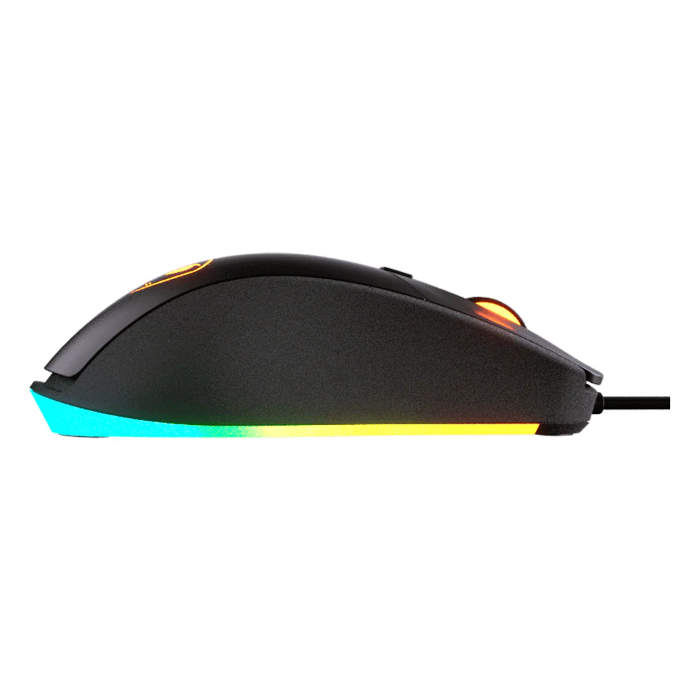Cougar Surpassion ST Optical Wired R GB Gaming Mouse, 3200 DPI PixArt PMW3325 Optical Gaming sensor, 1000 Hz Polling Rate, Mechanical Gaming Switch, 6 x Buttons, Ergonomic, Right-Handed Design, Black, 1 Year Warranty | CGR-SURPASSION-ST