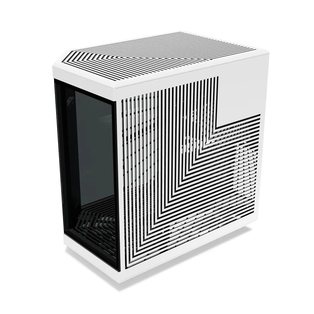 كيس كمبيوتر Hyte Y70 Touch Infinite Dual Chamber Mid-Tower ATX، 3-Piece Panoramic Glass، شاشة 14.9 بوصة Integrated IPS Touchscreen، يستوعب كرت شاشة حتى 422mm، USB 3.2 Gen 2، Panda (Black & White)، ضمان سنة واحدة | CS-HYTE-Y70TI-WB