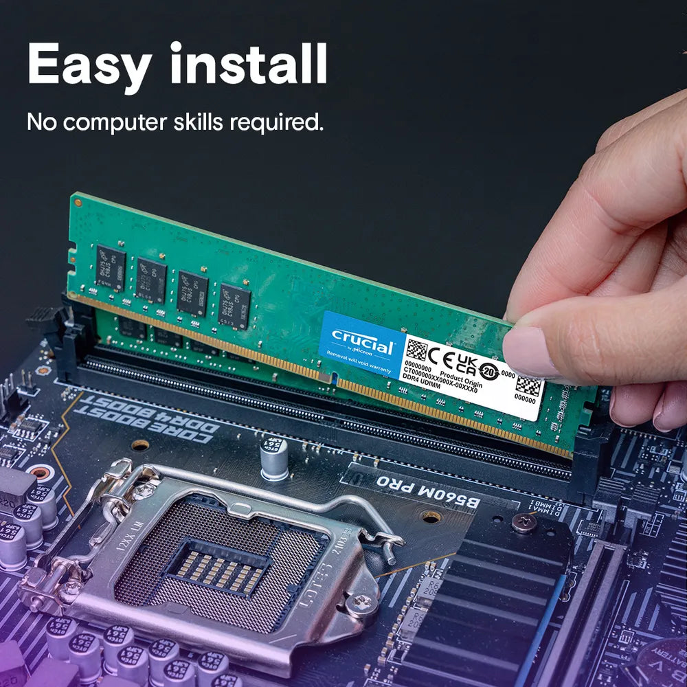 ذاكرة وصول عشوائي (RAM) DDR4 سعة 16 جيجابايت/3200 من Crucial | CT16G4DFRA32A