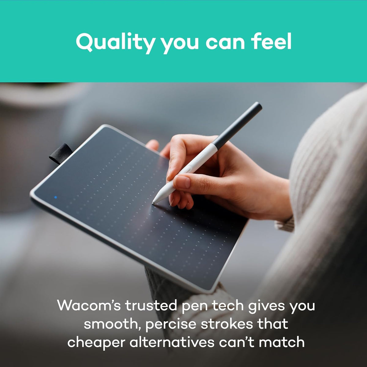 Wacom One Pen Tablet متوسط، ضمان سنة واحدة | CTC6110WLW1B