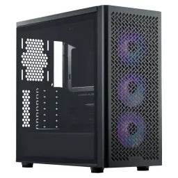 Cooler Master MasterBox 600 Mid Tower PC Casing، لوحة جانبية من الزجاج المقوى، FineMesh Performance Front Panel، يستوعب كرت شاشة حتى 410mm، USB 3.2 Gen 2، أسود، ضمان سنة واحدة | MB600-KGNN-S00