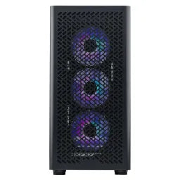 Cooler Master Elite 502 Mid Tower PC Casing، لوحة جانبية من الزجاج المقوى، Advanced Mesh Front Panel، يستوعب كرت شاشة حتى 410mm، USB 3.2 Gen 1، أسود، ضمان سنة واحدة | E502-KGNN-S00