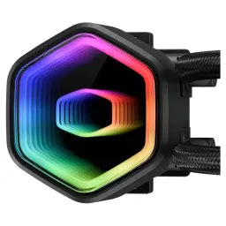 Cooler Master MasterLiquid Core II Series ARGB CPU Cooler, 240mm Radiator, Supports Intel, AMD Sockets, Rifle Bearing Fans, Black, 1 Year Warranty | MLW-D24M-A18PA-R1