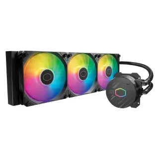 مبرد وحدة المعالجة المركزية Cooler Master MasterLiquid Core II Series ARGB، مشعاع 360 مم، يدعم مقابس Intel و AMD، مراوح بمحمل بندقية، أسود، ضمان لمدة سنة | MLW-D36M-A18PA-R1