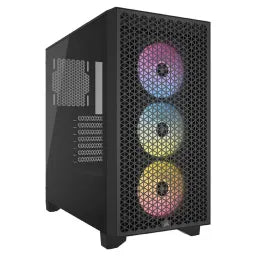 Cooler Master Elite 502 Mid Tower PC Casing، لوحة جانبية من الزجاج المقوى، Advanced Mesh Front Panel، يستوعب كرت شاشة حتى 410mm، USB 3.2 Gen 1، أبيض، ضمان سنة واحدة | E502-WGNN-S00