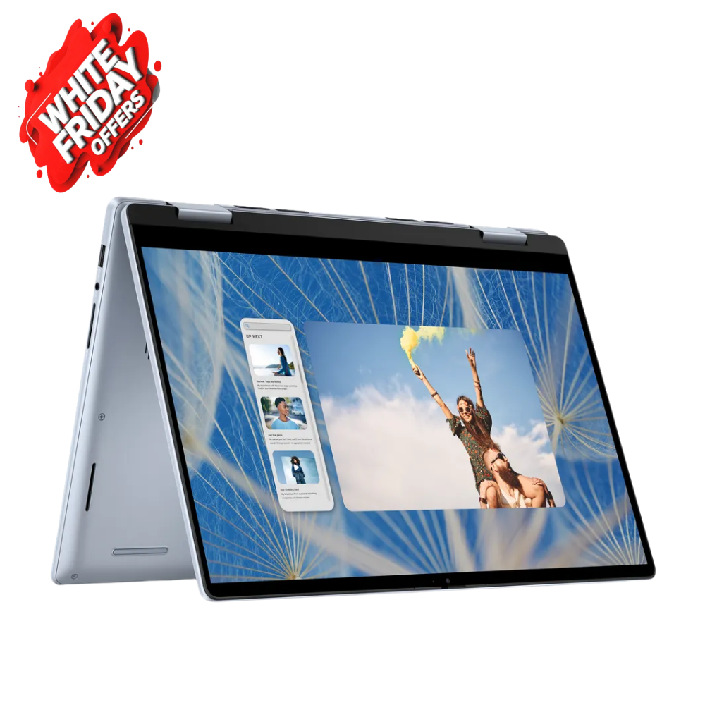 جهاز لابتوب ديل انسبيرون 14 2 في 1، معالج انتل كور 5 120U، ذاكرة رام 8 جيجابايت، قرص صلب SSD سعة 512 جيجابايت، شاشة لمس 14 بوصة FHD+، ويندوز 11 هوم، لوحة مفاتيح بإضاءة خلفية باللغتين الإنجليزية والعربية، ضمان سنة واحدة | D-INS-7440-8-512-W11H