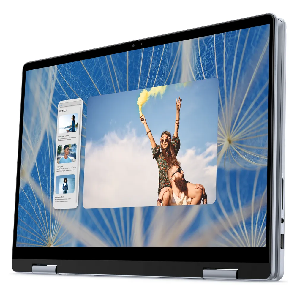 جهاز لابتوب ديل انسبيرون 14 2 في 1، معالج انتل كور 5 120U، ذاكرة رام 8 جيجابايت، قرص صلب SSD سعة 512 جيجابايت، شاشة لمس 14 بوصة FHD+، ويندوز 11 هوم، لوحة مفاتيح بإضاءة خلفية باللغتين الإنجليزية والعربية، ضمان سنة واحدة | D-INS-7440-8-512-W11H