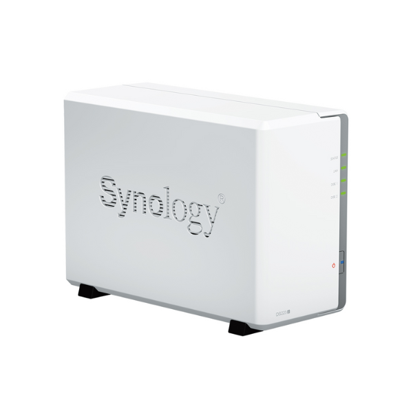 Synology DiskStation DS223j 2 Bay Nas Box, 3.5" or 2.5" SATA, Realtek RTD1619B Processor, 1 GB RAM, 55.62 BTU/hr, RJ-45, USB 3.2, 2 Year Warranty | DS223j