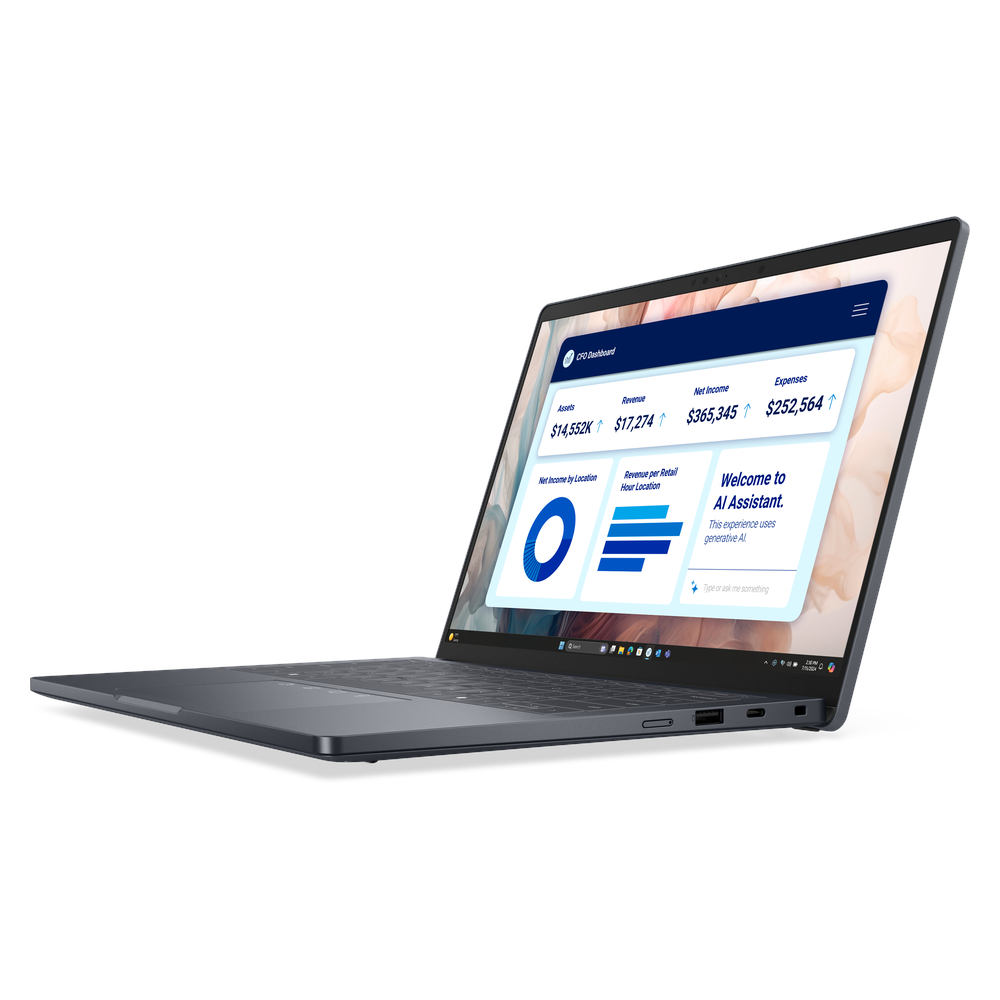 Dell Pro 14 Premium PA14250 Laptop, Intel Core Ultra 7 266V Processor, 16GB RAM, 1TB SSD, 14" FHD Display, Windows 11 Pro, English & Arabic Keyboard, 3 Year Warranty | Dell-PRO14P-16-1T-W11P