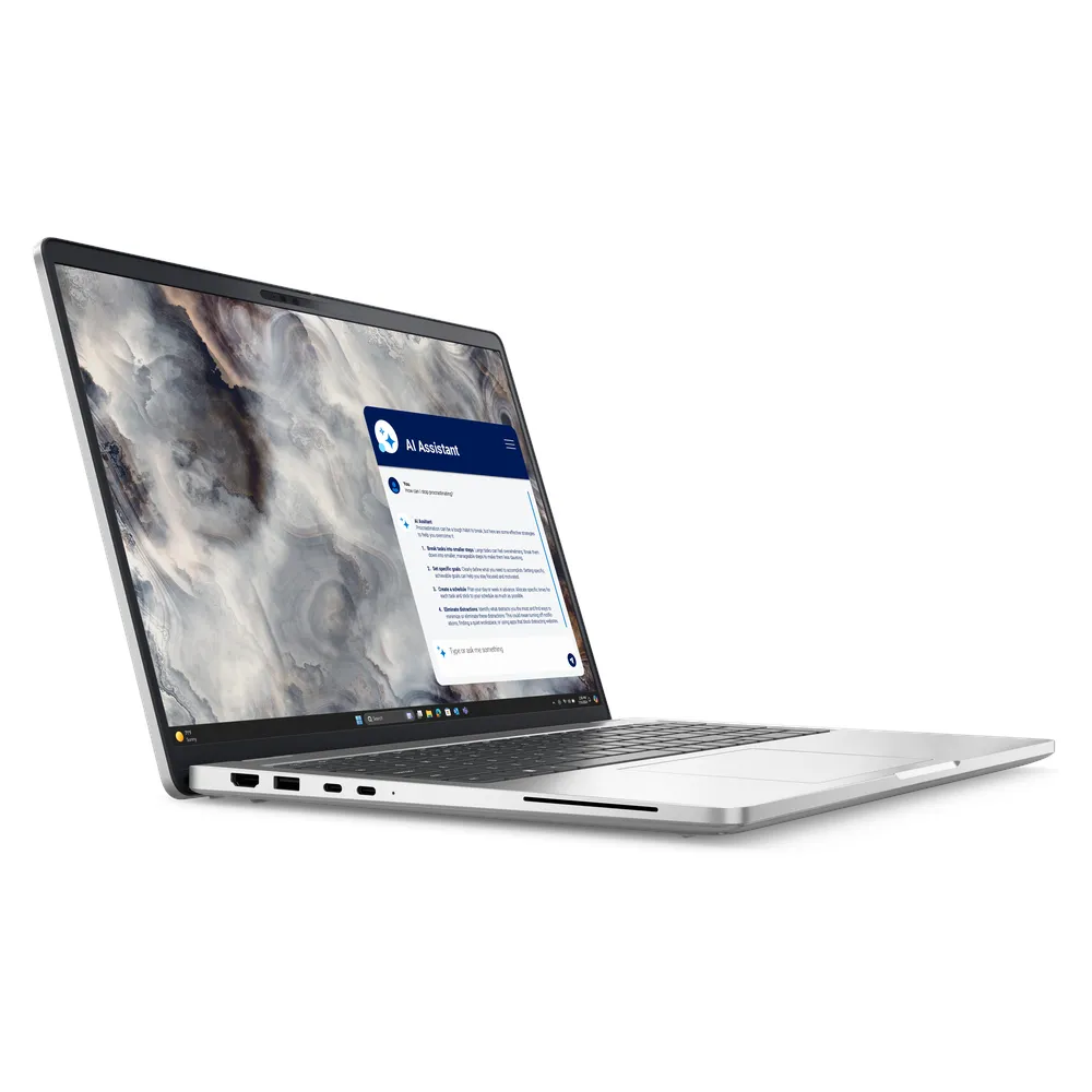 Dell Pro 16 Plus PB16250 Laptop, Intel Core Ultra 7 255U Processor, 16GB RAM, 1TB SSD, 16" FHD+ Display, Windows 11 Pro, English & Arabic Backlit Keyboard, 3 Year Warranty | D-PB16250-U7-16-1-W11-ARB