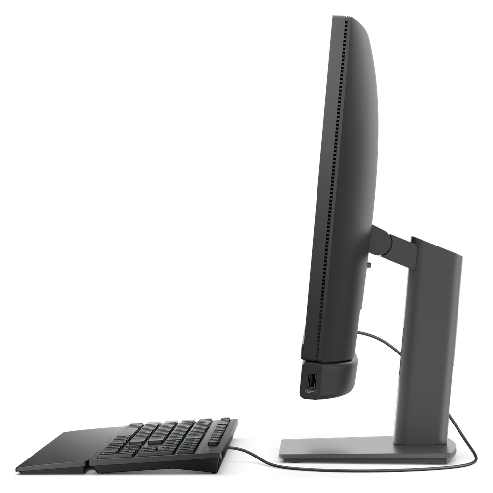 كمبيوتر Dell Pro 24 QC24250 المتكامل، معالج Intel Core Ultra 5 235، ذاكرة وصول عشوائي (RAM) سعة 16 جيجابايت، قرص صلب (SSD) سعة 512 جيجابايت، شاشة لمس عالية الدقة (FHD) مقاس 24 بوصة، نظام تشغيل DOS، ضمان 3 سنوات | DPQC24250-AL-01