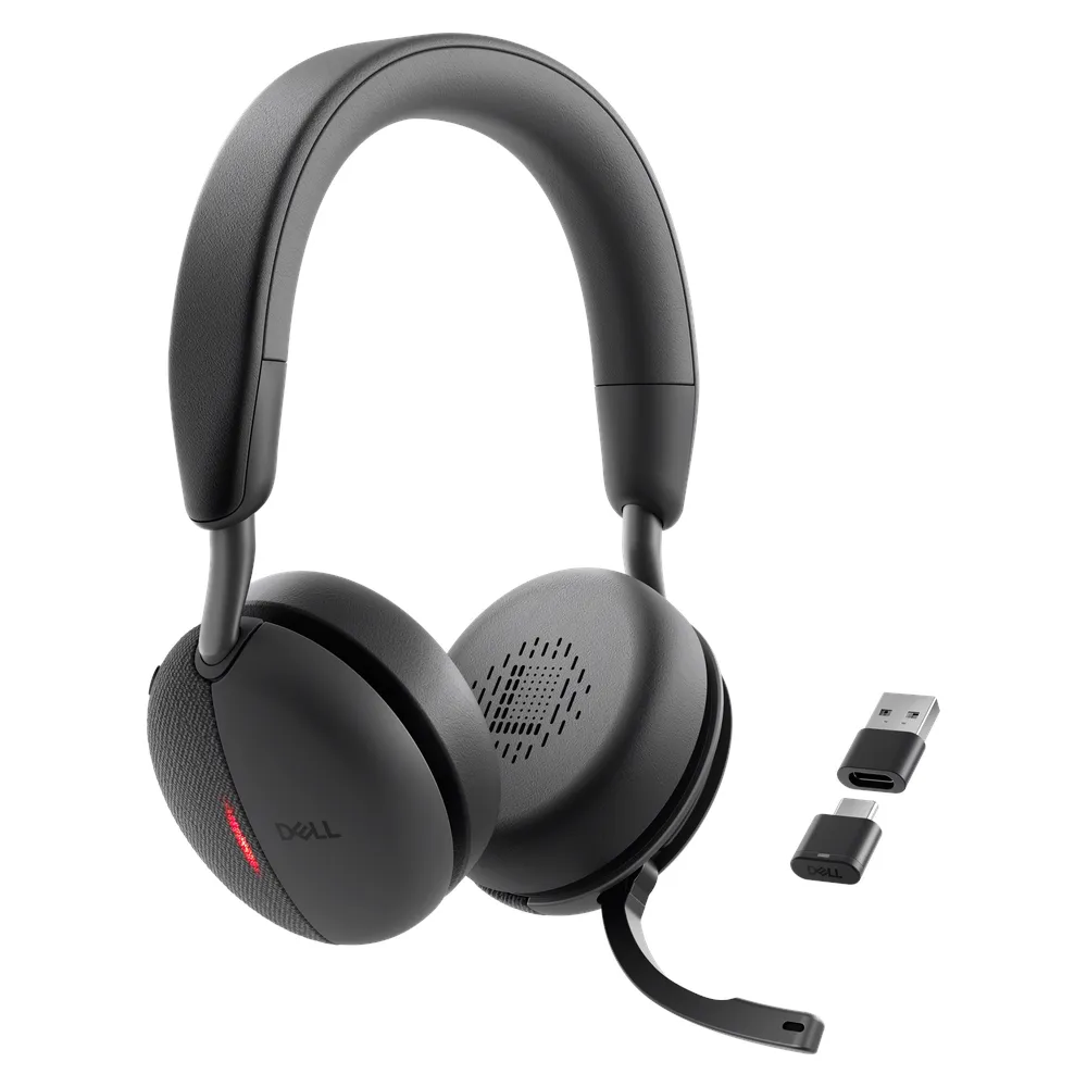 سماعة رأس Dell Pro Plus Wireless ANC، USB، بلوتوث، Noise cancellation مايكروفون، 40 mm Headphone Driver، 750 mAH Battery Capacity، أسود، ضمان سنة واحدة | WL5024