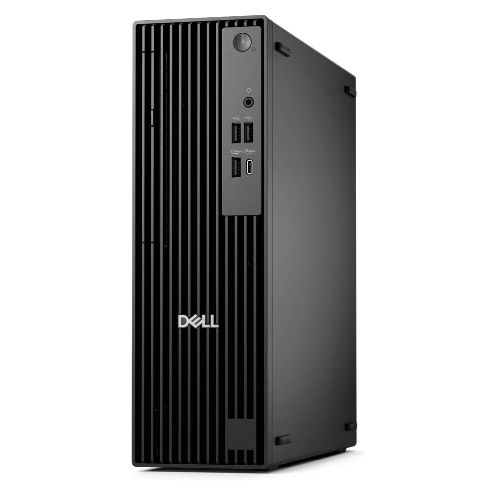 كمبيوتر مكتبي ديل برو سليم SFF QCS1250، بمعالج انتل كور i7-14700، ذاكرة وصول عشوائي (RAM) سعة 16 جيجابايت DDR5، قرص صلب (SSD) سعة 512 جيجابايت، مزود طاقة 180 واط برونزي، نظام تشغيل DOS، لون أسود، ضمان 3 سنوات | D-Pro-Slim-i7-D