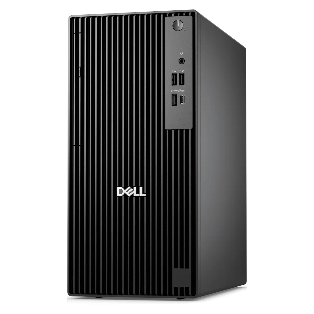 كمبيوتر مكتبي Dell Pro Tower QCT1250، معالج Intel Core i7-14700، ذاكرة وصول عشوائي 8 جيجابايت DDR5، قرص صلب 512 جيجابايت SSD، نظام تشغيل DOS، مزود طاقة 180 واط برونزي، أسود، ضمان سنة واحدة | D-Pro-T-i7