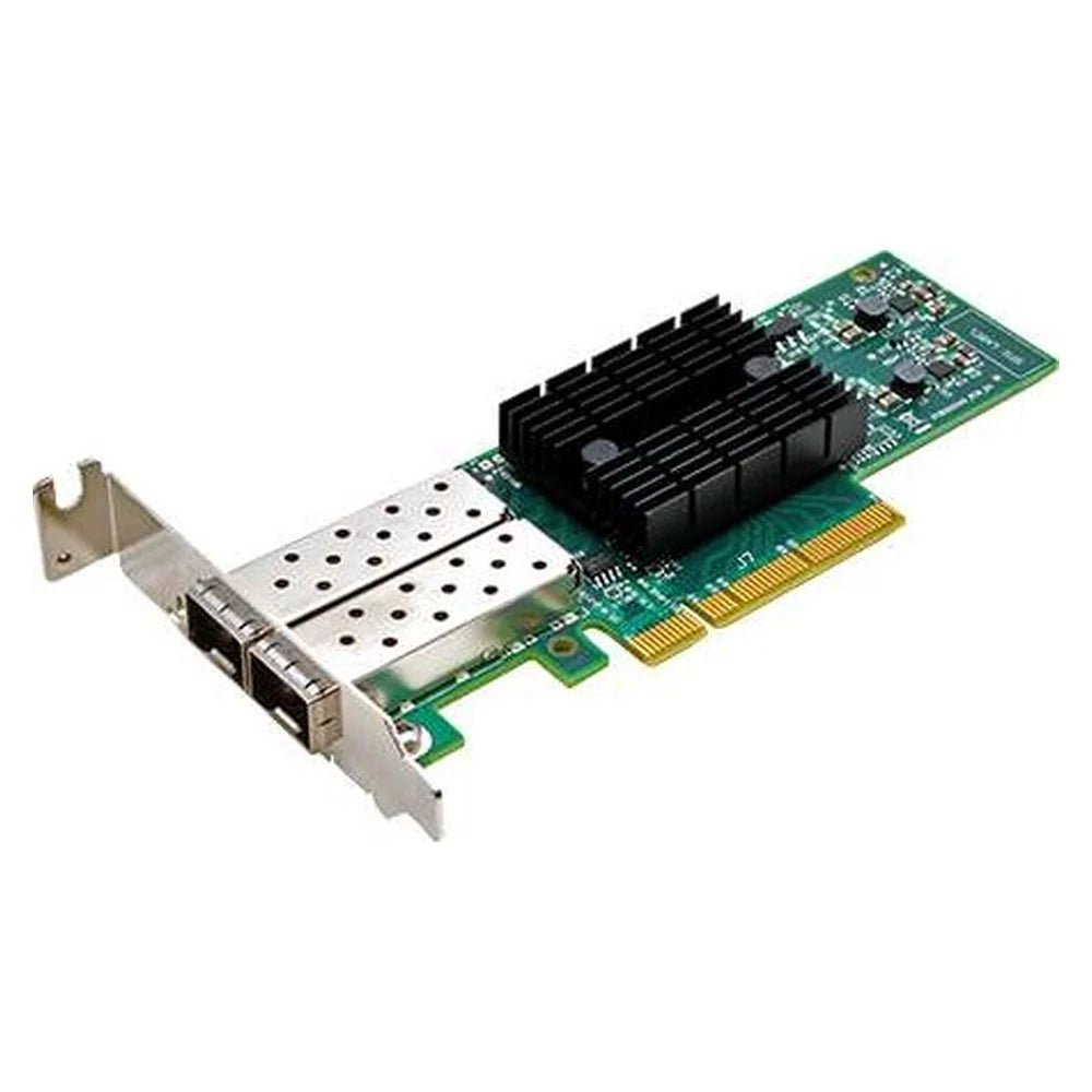 Synology E10G17-F2 Dual Port 10 GBE SFP+ Adapter, PCIe 3.0/2.0, 8/4-Lane Auto-Negotiation, High Performance, Supports DSM 6.0.2+, Full-Duplex mode, 1 Year Warranty | E10G17-F2