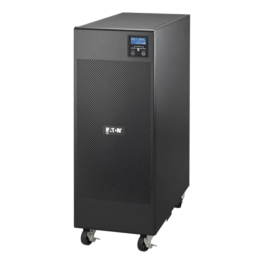 مزود طاقة احتياطي UPS Eaton 9E، 10 kVA، 8 kW، مقاس Tower، Sine Wave Output Waveform، Online Double Conversion، شاشة LCD، Sealed، Lead-Acid Battery، ضمان سنة واحدة | 9E10KI