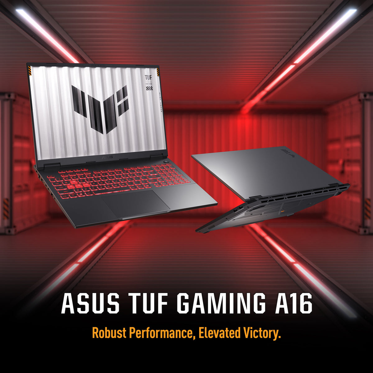 Asus TUF A16 Gaming Laptop, 8GB NVIDIA GeForce RTX 5060 Graphics, AMD Ryzen 9 8940HX Processor, 16 GB RAM, 1TB SSD, 16" FHD+ 165Hz Display, Windows 11 Home, English & Arabic Keyboard, Jaeger Gray, 1 Year Warranty | FA608PM-9161W