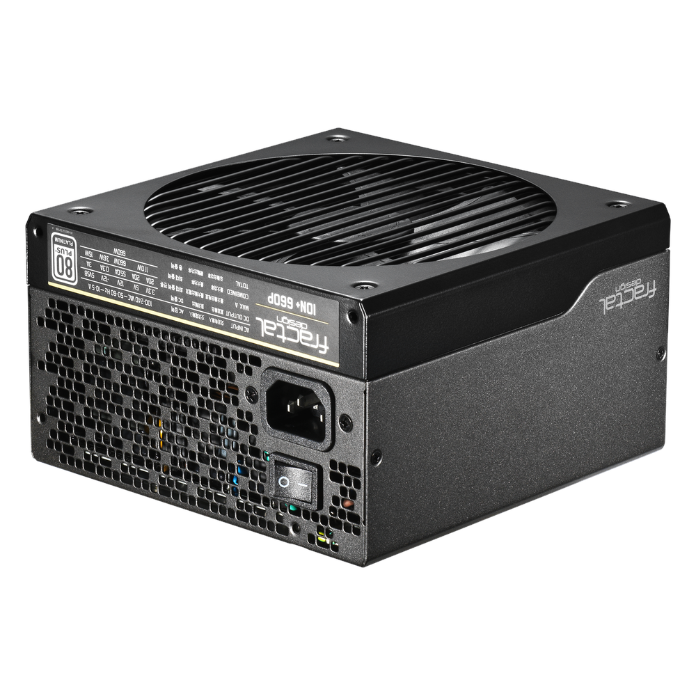 مزود طاقة 660 واط FRACTAL DESIGN PLATINUM-ION PLUS 760P | FD-PSU-IONP-660P-BK-U
