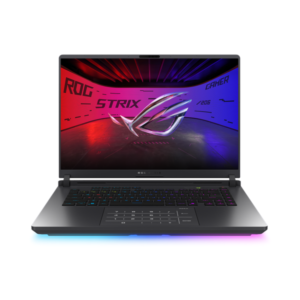 Asus ROG Strix G16 Gaming Laptop, AMD Ryzen 9 8940HX Processor, 32 GB RAM, 1TB SSD, 12 GB Nvidia RTX 5070 Ti Graphics, 16" FHD+ 165Hz Display, Windows 11 Home, Backlit Chiclet 4-Zone R GB English & Arabic Keyboard, Eclipse Gray, 1 Year Warranty |