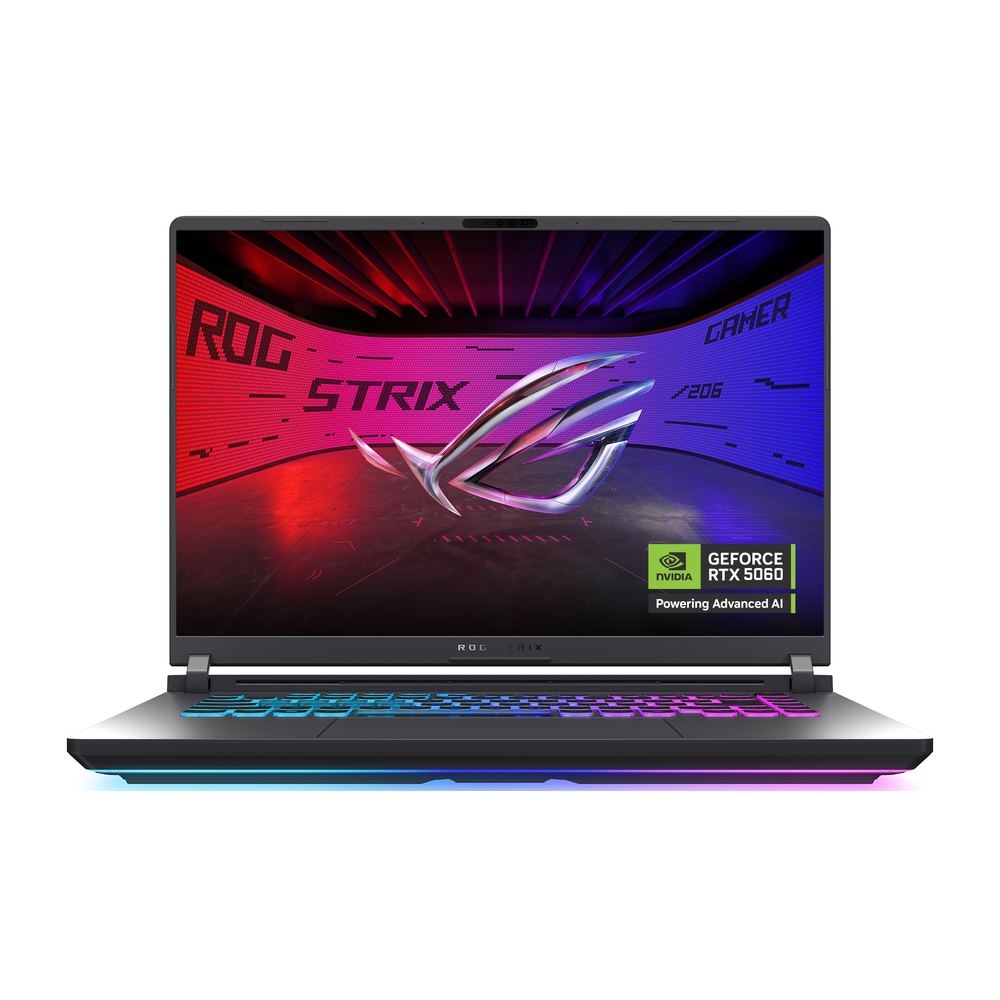 ASUS ROG Strix G615LM Intel Core Ultra 7 255HX Processor, 16 GB RAM, 1TB SSD, 8 GB NVIDIA RTX 5060, 16" 2.5K WQXGA 240Hz Display, Windows 11 Home, English & Arabic Keyboard, 1 Year Warranty | G615LM-G1SU7161W