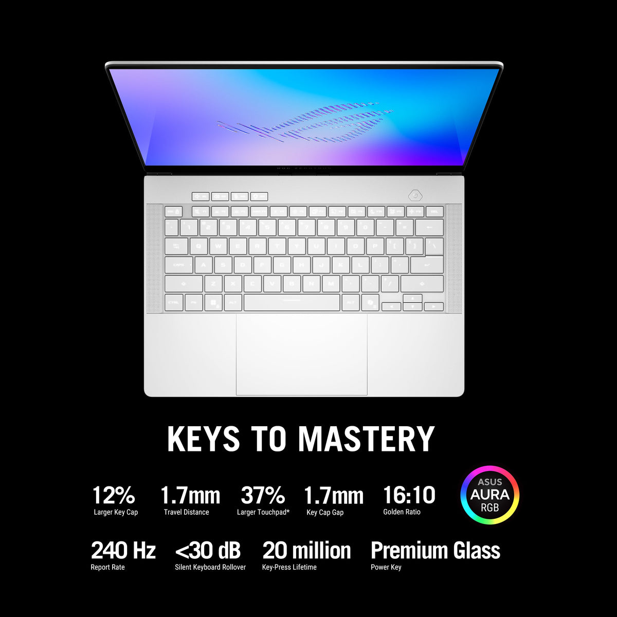 Asus ROG Zephyrus G14 Gaming Laptop, AMD Ryzen AI 9 465 Processor, 32GB RAM, 1TB SSD, 8GB RTX 5060 Graphics, 14" 3K OLED 120Hz Display, Windows 11 Home, Backlit RGB English & Arabic Keyboard, 1 Year Warranty | GA403GM-SY006W