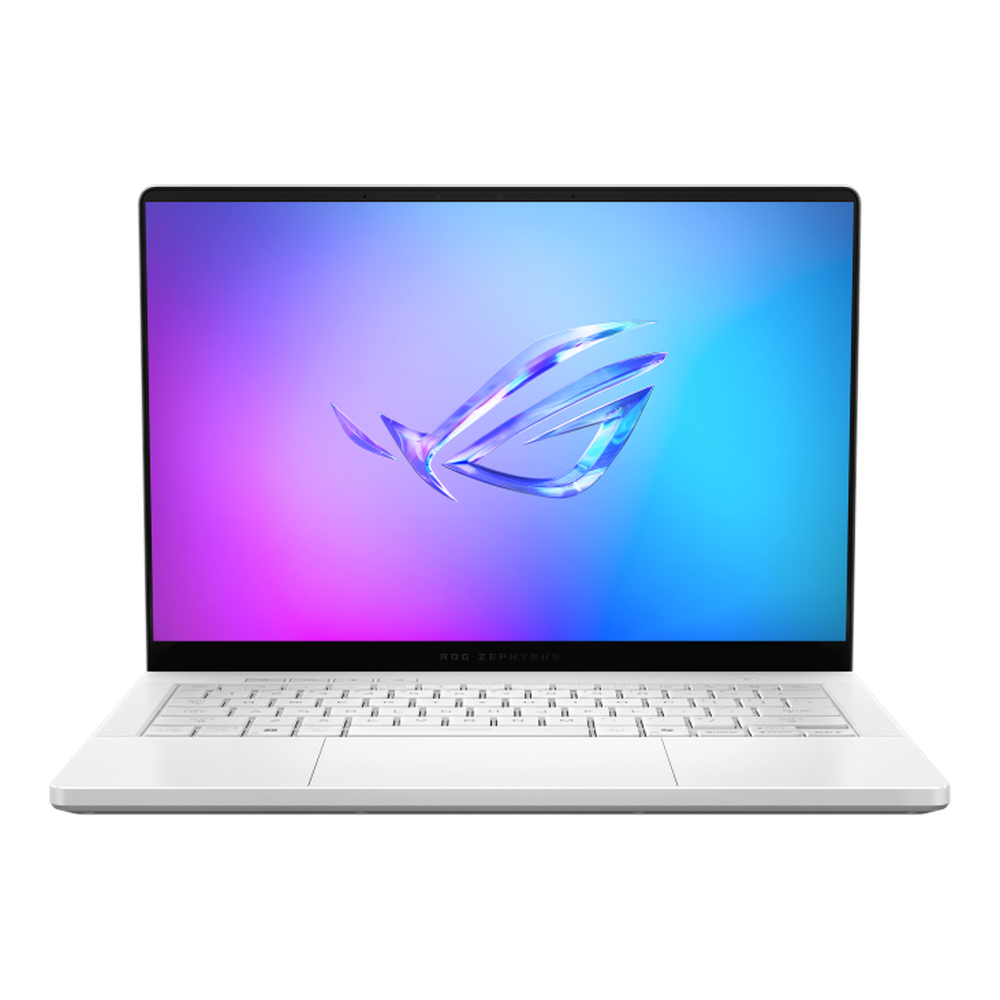 Asus ROG Zephyrus G14 AMD Ryzen AI 9 HX 370 Processor, 32 GB RAM, 1TB SSD, 8 GB NVIDIA RTX 5060, 14" 3K (2880 x 1800) OLED,Display, Windows 11 Home, English & Arabic Keyboard, Platinum White, 1 Year Warranty | GA403WM-AI-OLED-321W