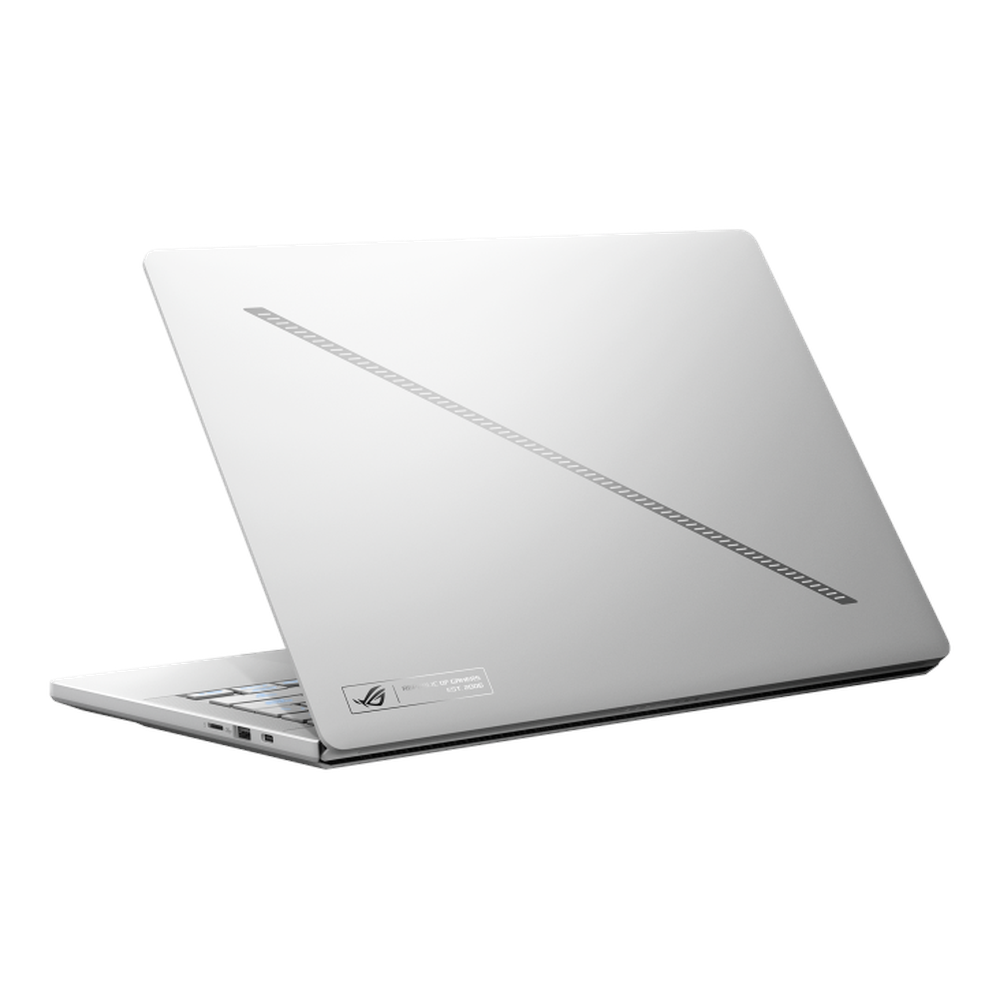 Asus ROG Zephyrus G14 AMD Ryzen AI 9 HX 370 Processor, 32 GB RAM, 1TB SSD, 8 GB NVIDIA RTX 5060, 14" 3K (2880 x 1800) OLED,Display, Windows 11 Home, English & Arabic Keyboard, Platinum White, 1 Year Warranty | GA403WM-AI-OLED-321W