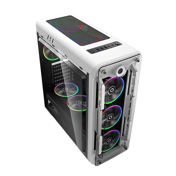 كيس كمبيوتر ATX GAMEMAX G510 OPTICAL WHITE