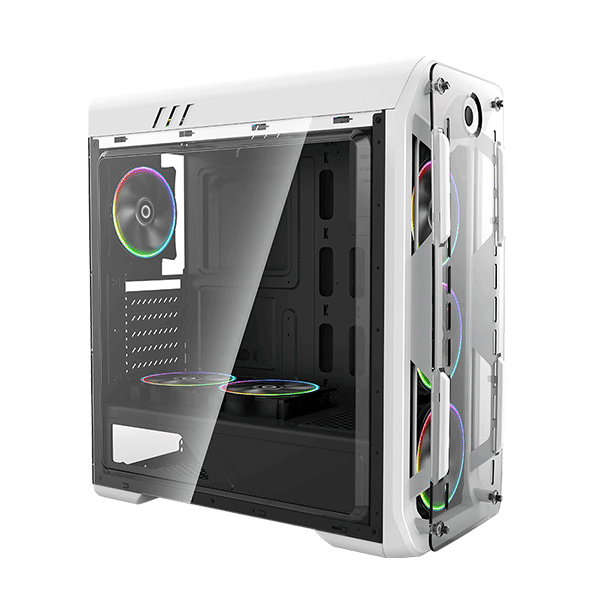 كيس كمبيوتر ATX GAMEMAX G510 OPTICAL WHITE