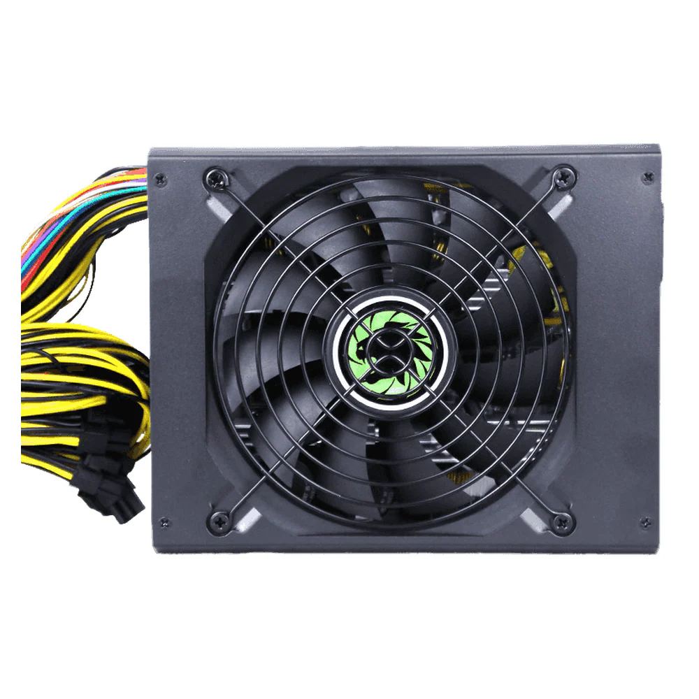 GameMax GM1350 Mining 80 Plus Gold Power Supply, 1350W, ATX, 140mm Fan, Double Forward Technology, Black, 1 Year Warranty | GM-GM1350-MINING
