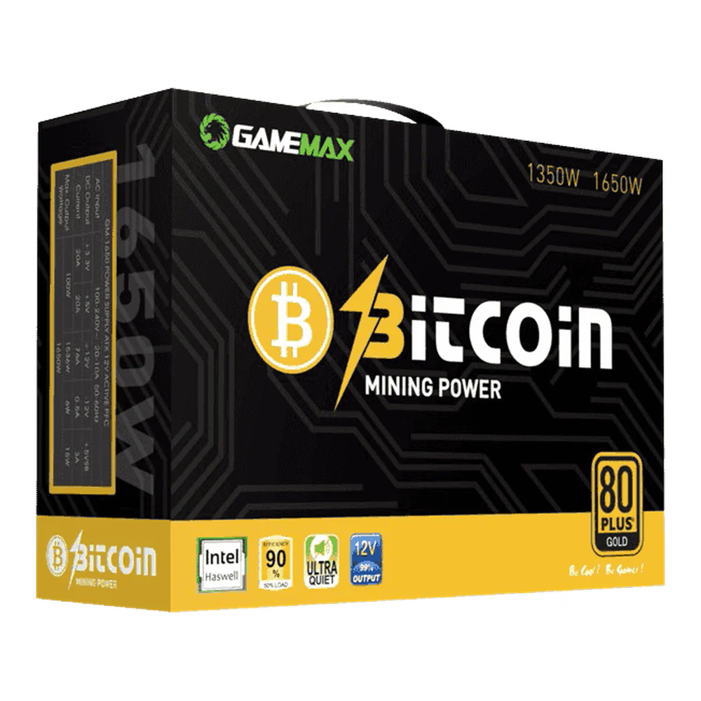 POWER SUPPLY 1650W GAMEMAX GM1650 MINING 80+ GOLD | GM-GM1650-MINING