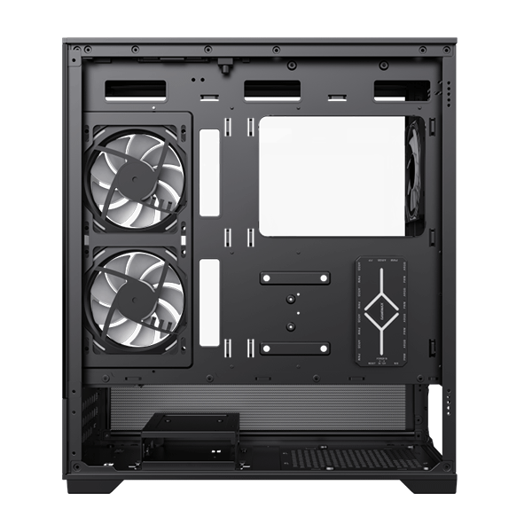 مروحة ATX CASE GAMEMAX VISTA AB BLACK WITH 6 | GM-VISTA-AB-BLK