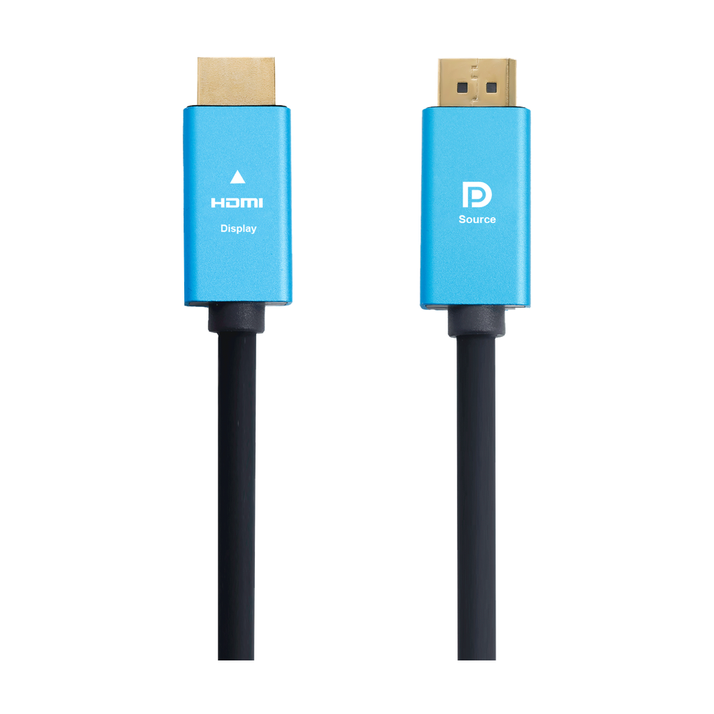 كابل أصلي من DisplayPort إلى HDMI، إصدار 1.1، يدعم 1080p، طول الكابل 5 متر، ضمان سنة واحدة | GN-DPHD5M