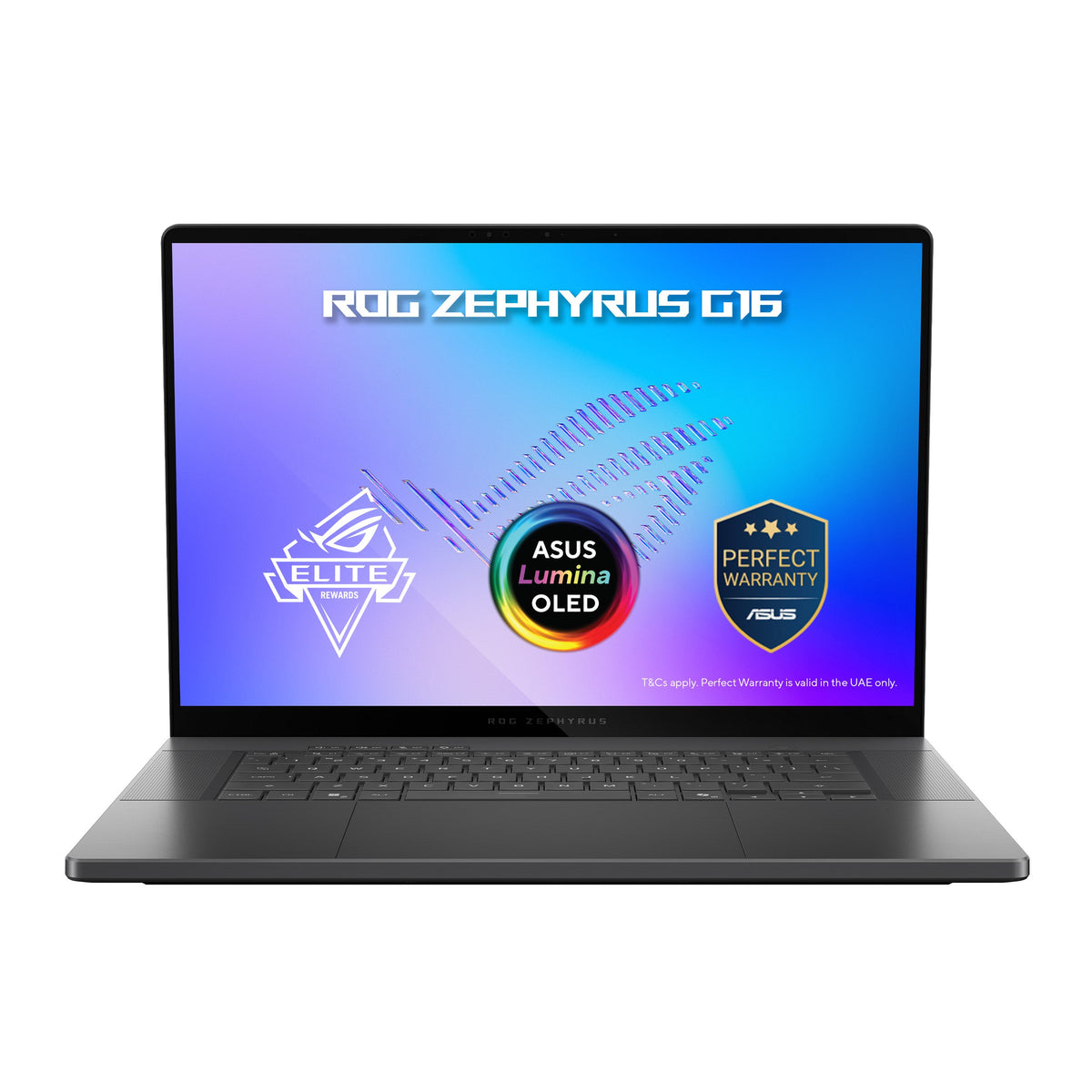 Asus ROG Zephyrus G16 Gaming Laptop, Intel Core Ultra 9 386H Processor, 64GB RAM, 1TB SSD, 12GB RTX 5070 Ti Graphics, 16" 2.5K WQXGA OLED 240Hz Display, Windows 11 Home, Backlit RGB English & Arabic Keyboard, 1 Year Warranty | GU606AR-TB108W