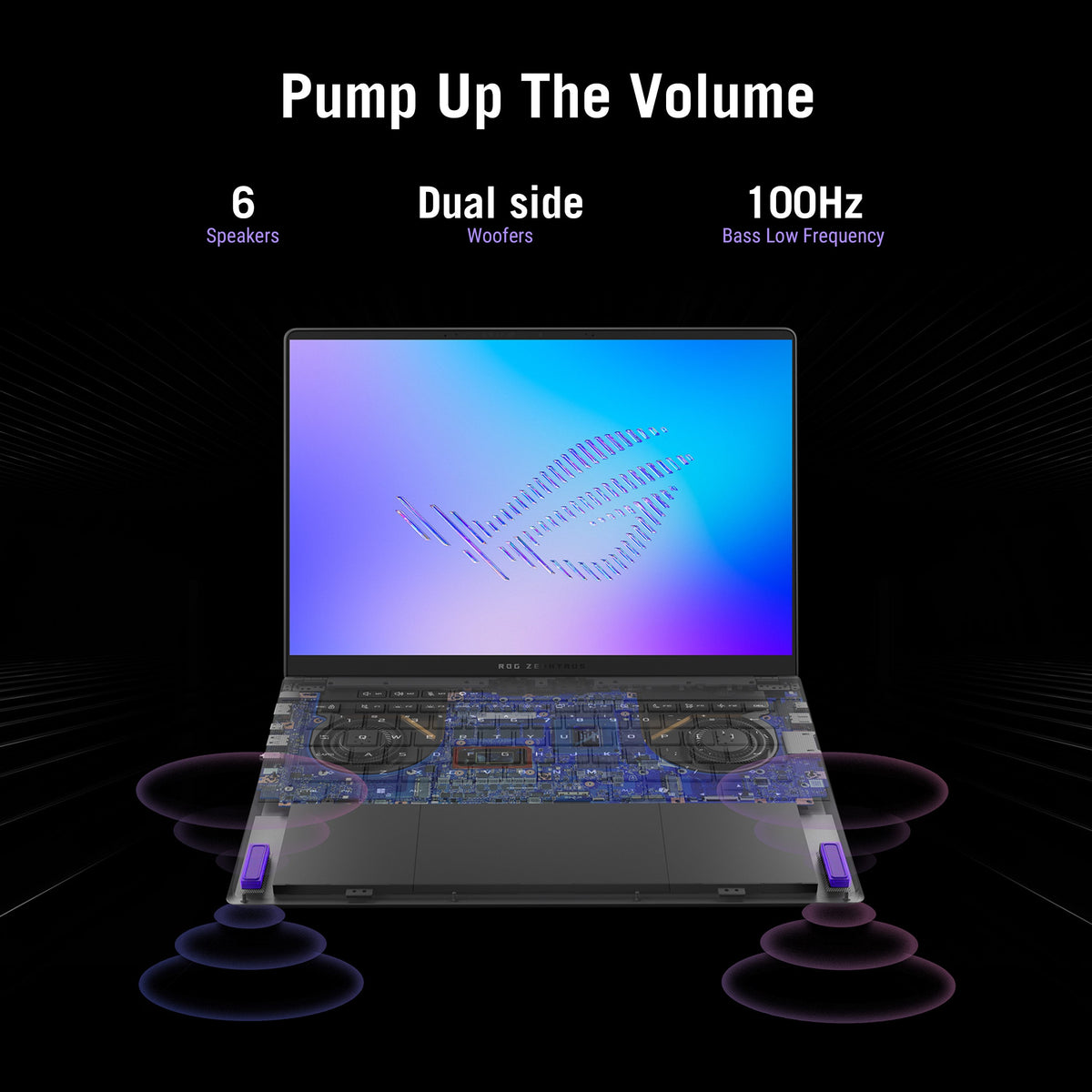 Asus ROG Zephyrus G16 Gaming Laptop, Intel Core Ultra 9 386H Processor, 64GB RAM, 1TB SSD, 12GB RTX 5070 Ti Graphics, 16" 2.5K WQXGA OLED 240Hz Display, Windows 11 Home, Backlit RGB English & Arabic Keyboard, 1 Year Warranty | GU606AR-TB108W