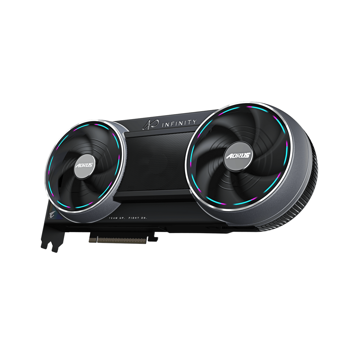 بطاقة رسومات جيجابايت أورس جي فورس RTX 5090 إنفينيتي، ذاكرة GDDR7 سعة 32 جيجابايت 512 بت، مخارج HDMI 2.1b وDP 2.1b، PCI Express 5.0، نظام تبريد Windforce HyperBoost، 3352 AI TOPS، إضاءة RGB Halo، لون أسود، ضمان سنة واحدة | GV-N5090AORUS-IF-32GD