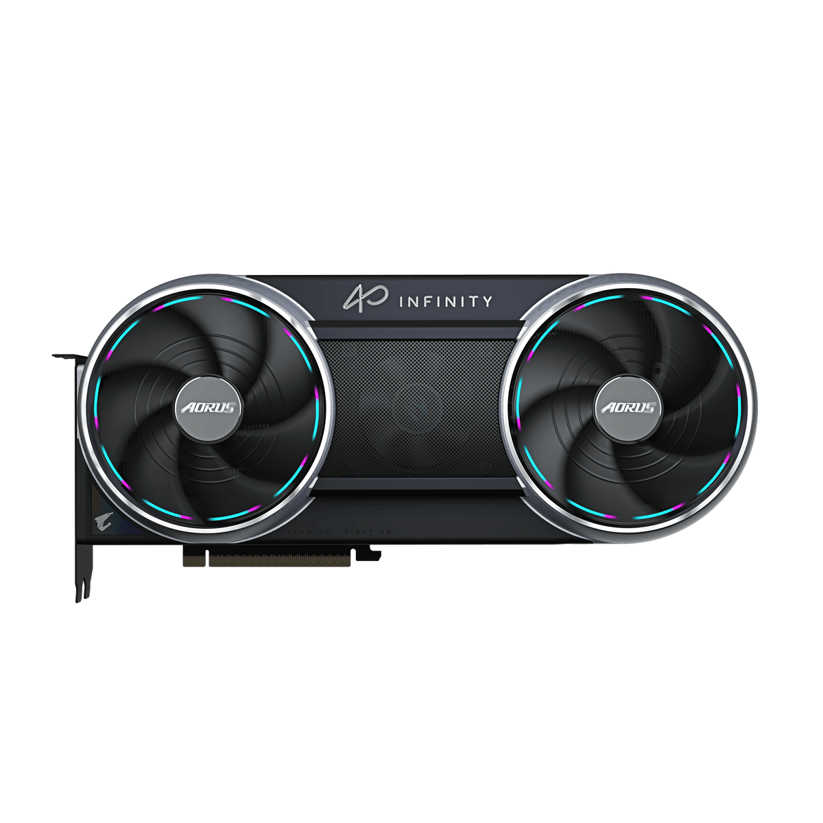 بطاقة رسومات جيجابايت أورس جي فورس RTX 5090 إنفينيتي، ذاكرة GDDR7 سعة 32 جيجابايت 512 بت، مخارج HDMI 2.1b وDP 2.1b، PCI Express 5.0، نظام تبريد Windforce HyperBoost، 3352 AI TOPS، إضاءة RGB Halo، لون أسود، ضمان سنة واحدة | GV-N5090AORUS-IF-32GD