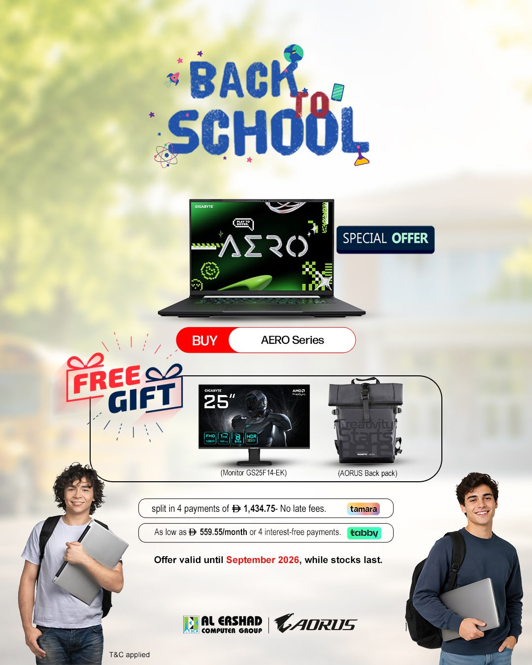 Gigabyte AERO X16 Gaming Laptop, AMD Ryzen AI 7 350 Processor, 16GB RAM, 1TB SSD, NVIDIA RTX 5050 8GB GDDR7, 16" WQXGA 165Hz IPS Display, Windows 11 Home, English & Arabic Keyboard, Grey, 3 Year Warranty | 1TH93EEC94AH