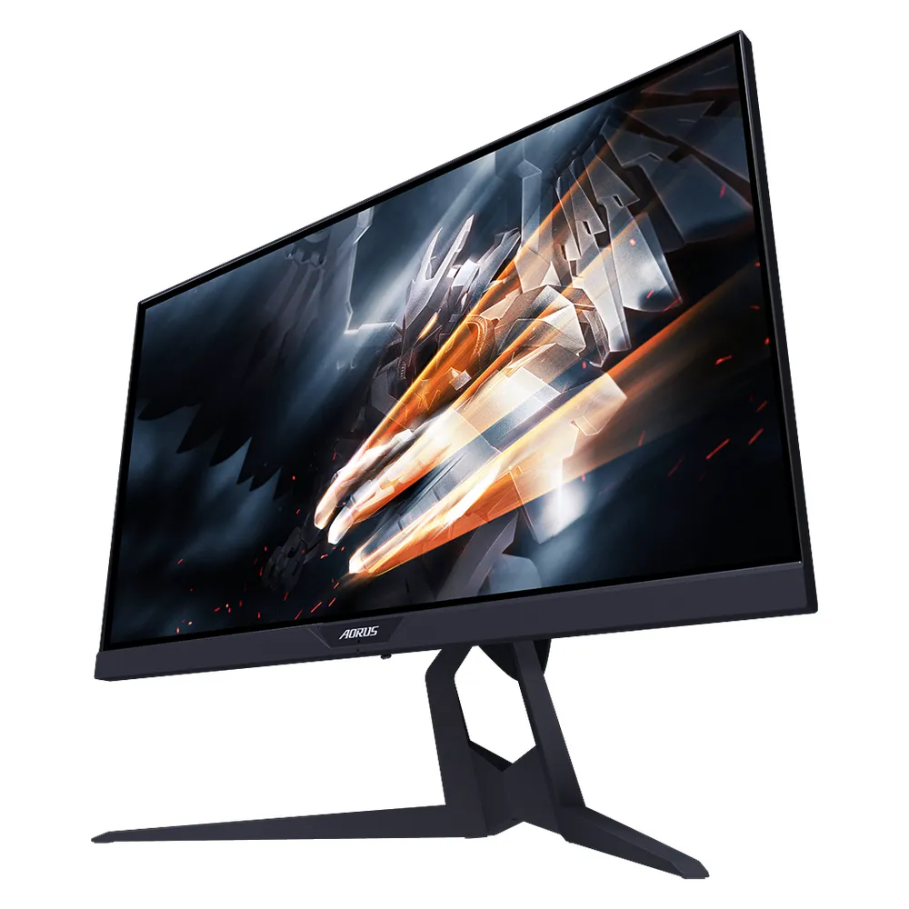 شاشة الألعاب جيجابايت أورس KD25F، دقة FHD (1920 × 1080) مقاس 24 بوصة، 240 هرتز، مضادة للتوهج، زمن استجابة 0.5 مللي ثانية (MPRT)، HDMI، DP، حامل قابل للتعديل بالكامل، أسود، ضمان لمدة سنة واحدة | KD25F
