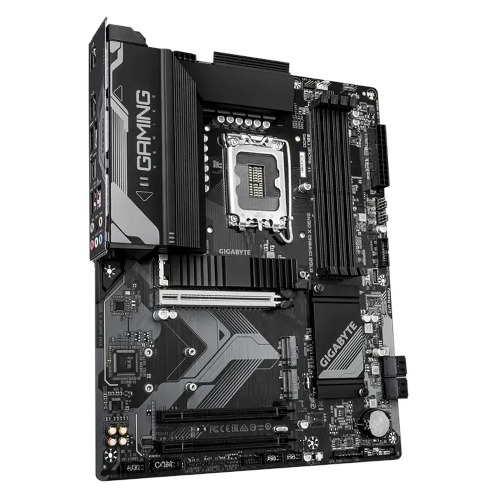 لوحة أم جيجابايت B760 GAMING X GEN5، مقبس LGA1700، عامل الشكل ATX، ذاكرة وصول عشوائي DDR5، منفذ PCIe 5.0، منفذ HDMI، منفذ DisplayPort، إيثرنت Realtek 2.5 جيجابت، ميزة RGB Fusion، ضمان لمدة سنة | B760-GAMING-X-GEN5
