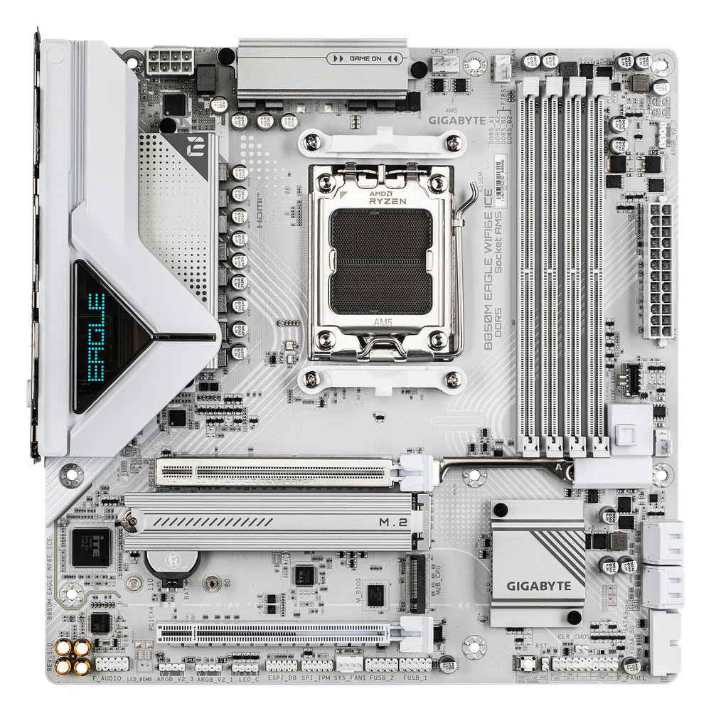 Gigabyte-B850M-EAGLE-WIFI6E-ICE-WHITE-Motherboard-B850M-EAGLE-WF6E-ICE