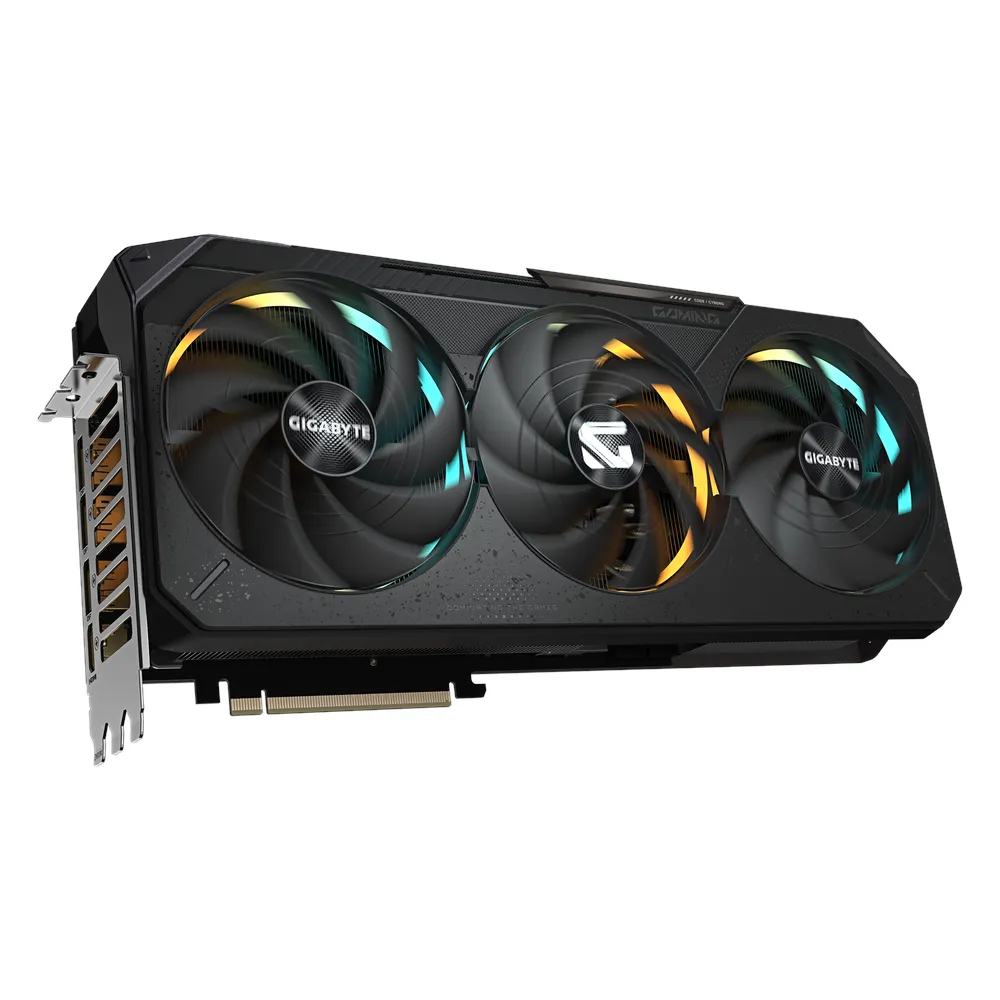 Gigabyte GAMING OC GeForce RTX 5090 Graphics Card, GDDR7 32GB 512-bit Memory, HDMI 2.1b & DP 2.1b Outputs, PCI Express 5.0, 2550 MHz Core Clock, 28 Gbps Memory Clock, Triple Windforce Hawk Fans, RGB Halo, Dual BIOS, 1 Year Warranty | GV-N5090GAMING-OC-32
