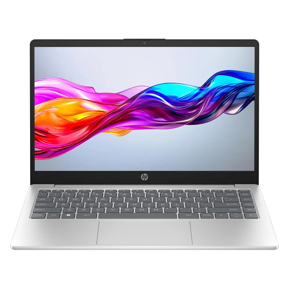 جهاز لابتوب HP 14-EM0019NE، معالج AMD Ryzen 5 7520U، ذاكرة وصول عشوائي (RAM) سعة 16 جيجابايت، قرص تخزين SSD سعة 512 جيجابايت، شاشة FHD مقاس 14 بوصة، ويندوز 11 هوم، لوحة مفاتيح بإضاءة خلفية باللغتين الإنجليزية والعربية، ضمان لمدة سنة | BF1NZEA