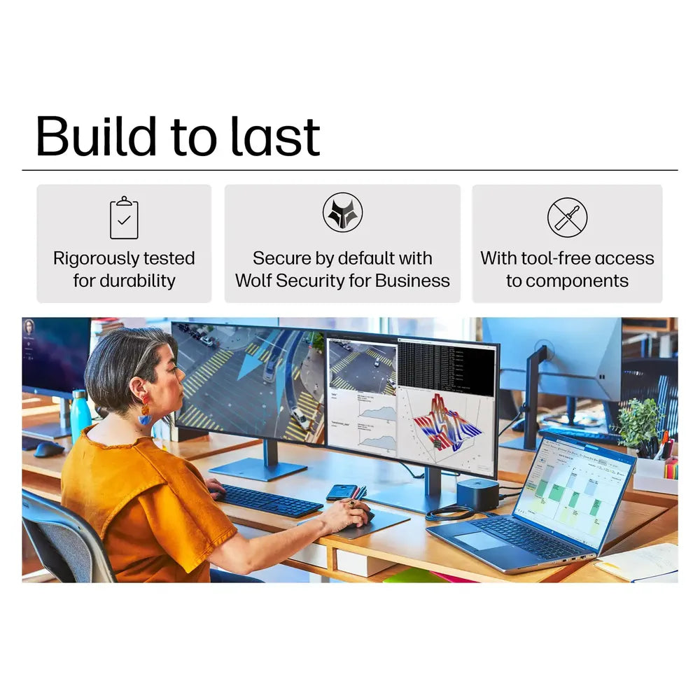 HP ZBook Fury G11 Mobile Workstation Laptop, Intel Core i9 14900HX Processor, 32GB RAM, 1TB SSD, 16GB NVIDIA RTX 5000 Ada, 16" WQUXGA 120Hz Display, Windows 11 Pro, English & Arabic Keyboard, 1 Year Warranty | 5F9P4ES-ARB